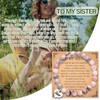 Sister Christmas Birthday Gifts from Sister Natural Stones Bracelet for