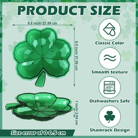 Tioncy 4 Pcs Patriotic Bowls Red White and Blue Serving Bowls 4th of July Plastic Candy Bowl 8.3 Inches Independence Day Snack Tray for USA Themed Party Tableware Supplies Decoration