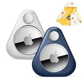 Airtag Holder for Kids, 2 Pack Hidden Air Tag Cases, Anti-Removal Airtag Durable Case with Pins, Lightweight Inside Clothes, Suitable for Kids Elder Pet Backpack Luggage