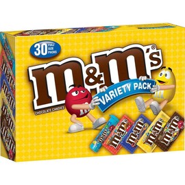 M&M's Chocolate Variety Pack 30 Full Size Packs