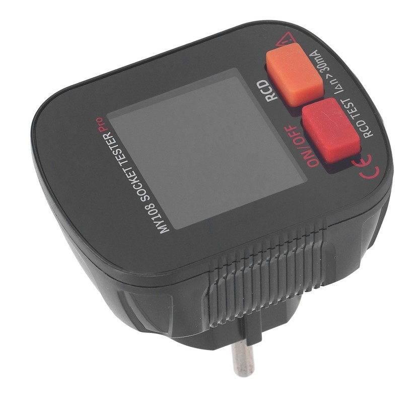 Digital Display Socket Tester LED Screen Ground Wire Receptacle Detector