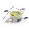 IMELBUFF 10000 PSI Digital Hydraulic Pressure Gauge Pressure Sensor 1/4-Inch