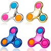 Chrome Fidget Spinner Poppet Simple Popper Sensory Toy, Pop it