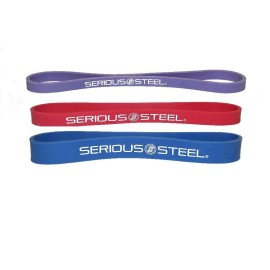 Serious Steel Fitness 12" Resistance Band Glute Activation and Dynamic Warm Up - Set (#1,#2,#3)