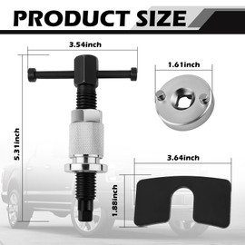 3PCS Brake Caliper Compression Tool,Heavy-Duty Brake Caliper Tool for Replacement Brakes Pads,Professional Brakes Piston Compressor Tools with Dual-head Interchangeable Chucks (Brake Cylinder/3PCS)