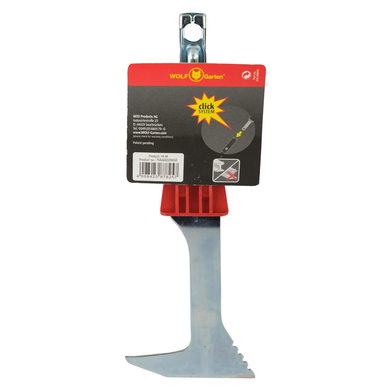 WOLF-Garten FKM Multi-Change Garden Scraper Cleaning Tool Head, Red, 29.5x4.5x1.9
