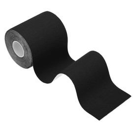 PATIKIL 5.5 Yard x 3 Inch Kinesiology Tape, Adhesive Cotton Sports Muscle Support Tapes Waterproof Elastic Tape for Knee Ankle Wrist Shoulder, Black