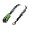 PHOENIX CONTACT SAC-5P-5.0-PVC/M12FS sensor/actuator cable, 5-pin, M12 socket, straight, A