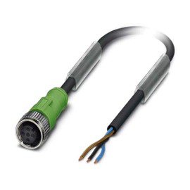 PHOENIX CONTACT SAC-5P-5.0-PVC/M12FS sensor/actuator cable, 5-pin, M12 socket, straight, A coding, 5 m cable length