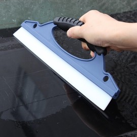 Car T-Shaped Arch Squeegee 12-inch Silicone TPR Blade Car Wash Cleaning Tool Window Glass Wiper (Blue)