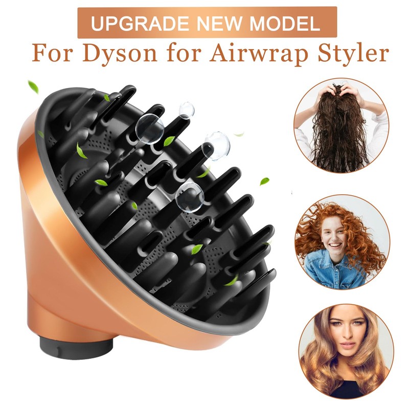 KiimSin Upgrade Diffusor Aufsätze für Dyson Airwrap Styler HS01 HS03