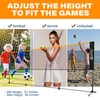Zicon Portable Tennis Net,Stainless Steel Poles Badminton Net Set Adjustable
