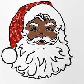 CafePress Black Santa Claus Pint Glass, 16 oz. Drinking Glass