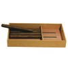 HankStar Solid Spanish Cedar Cigar Tray with One Adjustable Divider,