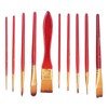 11Pcs Acrylic Paint Brushes Seamless Interface Strong Water Absorption Smoothly