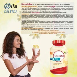 Nutravit Plus Red Bote 425 Gr Bajo En Azucar Vainilla -Suplemento Alimenticio Para Adultos -Fórmula Con 27 Vitaminas Y Minerales -Endulzado Con...    