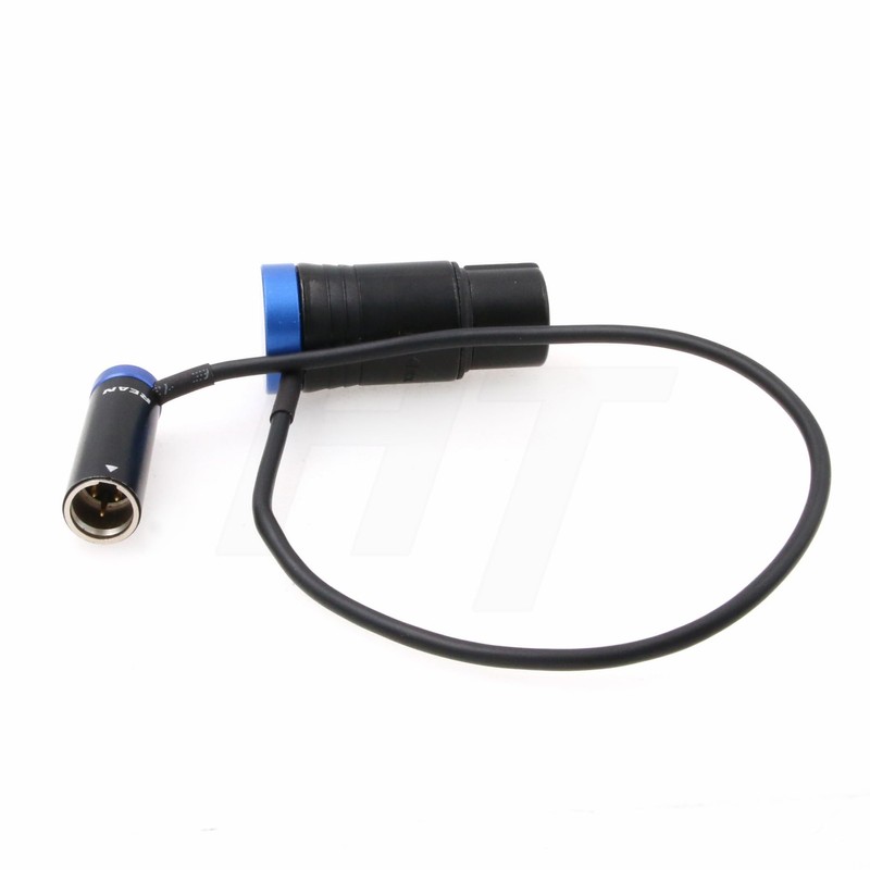 HangTon 40cm Blue Right Angle Flat Profile Audio Mixer Cable