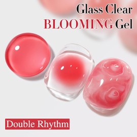 Double Rhythm Blooming Gel Polish 15 ml Clear Blooming Nail Art Polish for Spreading Effect DIY at Home 0.5 Oz (Clear)