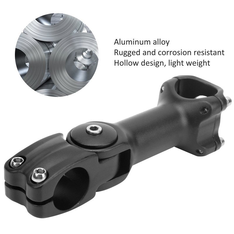 31.8x30mm Bicycle Angle Adjustable Handlebar Stem Riser Aluminium Alloy Sturdy
