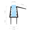 STEIGNER Shower Seal 50cm Glass Thickness 8/9mm Straight PVC Replacement