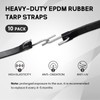ROBLOCK 21" Rubber Tarp Straps with 150% Max Stretch, 100%