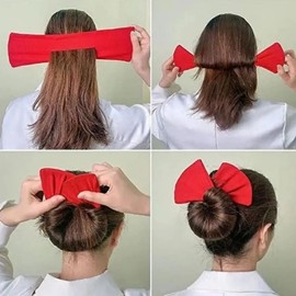 Dango hair band ponytail giblet bun hair band stick type - WFIUABU pink / 당고머리밴드 똥머리 곱창 올림머리 밴드 스틱형-WFIUABU 핑크