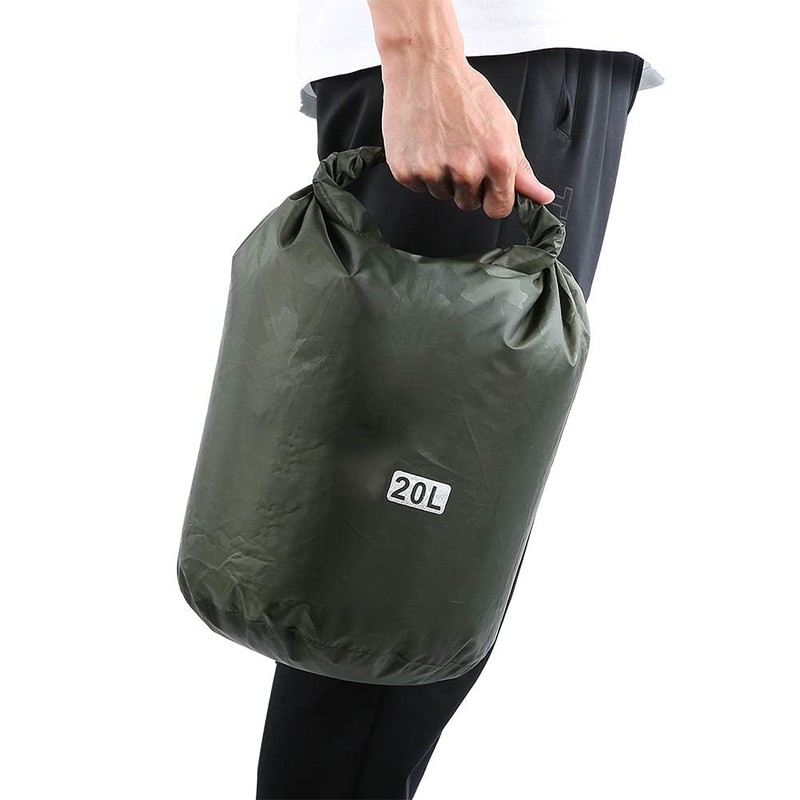 MUNEFE Outdoor Foldable Waterproof Barrel Dry Bag, Outdoor Floating Dry