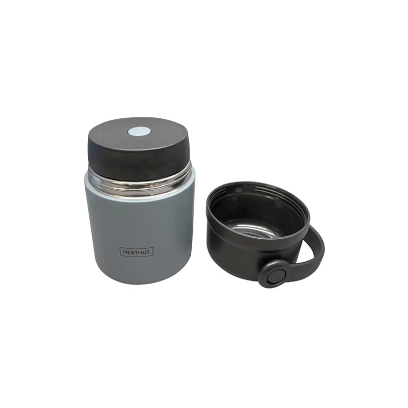 Nerthus FIH 1462 thermos solidi 650 ml acciaio inox doppia
