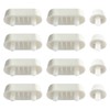 Fanmitrk Pack of 12 Toilet Seat Buffers, Toilet Lid Buffers,