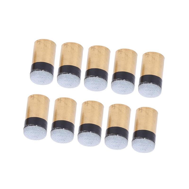 10pcs Billiards Cue Tips, Snooker Pool Cue Tips, Replacement Screw