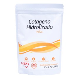 Colágeno Hidrolizado En Polvo 24 Porciones 240 G Sabor Sin Sabor