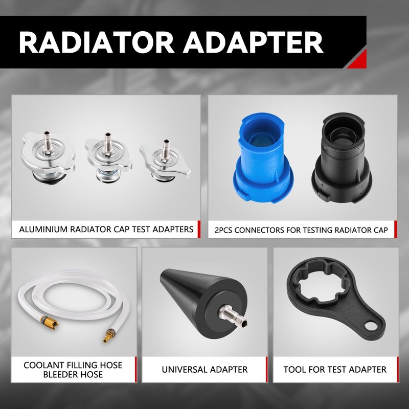 Auto Dynasty 28pcs Radiator Pressure Tester & Vacuum Type Cooling