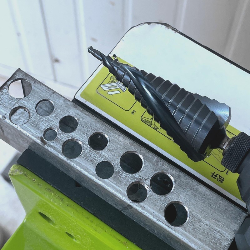 Vearter 4-12mm Step Drill Bit for Metal, 5 Steps Uni