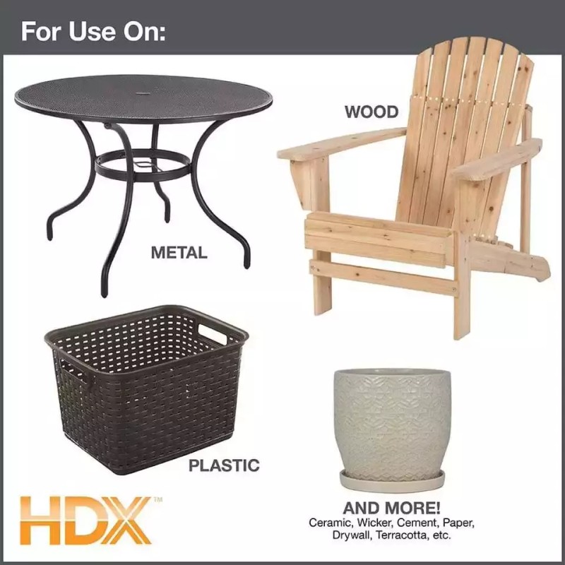 HDX 10 Oz. All Purpose Gloss White Spray Paint