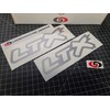 LTX Outline Decals (2-Pack) Racing Hood Window Stickers 8.5" Fits
