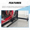 KUAFU Motorcycle Wheel Chock Stand Upright 1800 LBS, Wide Range