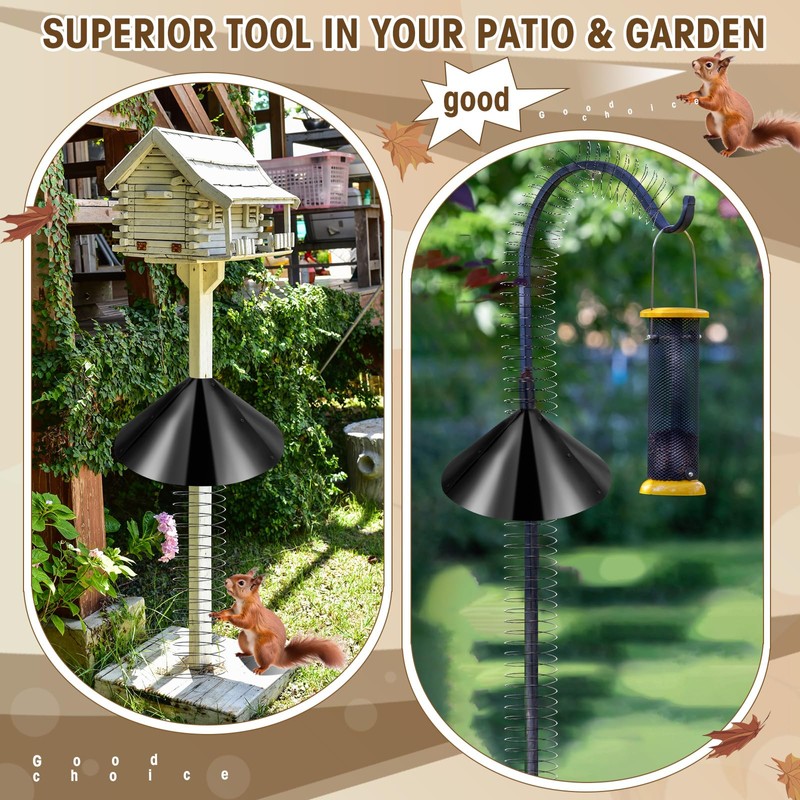 Shimeyao 19 Inch Squirrel Baffle and Squirrel Barrier Spring Device
