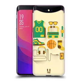 Head Case Designs Basket Starterpaket Soft Gel Huelle kompatibel mit Oppo Find X