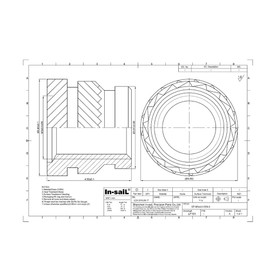 BIFROST in-saiL 100pcs/lot M3x4.0mm, OD4.6mm Heat Staking Threaded Insert Quik-Tek Brass C3604