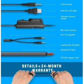 Sony PeohZarr Wired Gaming Headset, Noise Canceling Microphone7.1 Surround Sound3.5mm