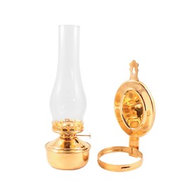 Vermont Lanterns Mansfield Brass Hanging Wall Oil Lamp 14" (Brass)