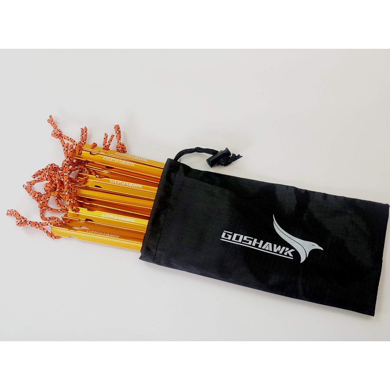 Goshawk 8Pcs 18cm 7075-T6 Aluminum Alloy Outdoor Camping Trip Tent