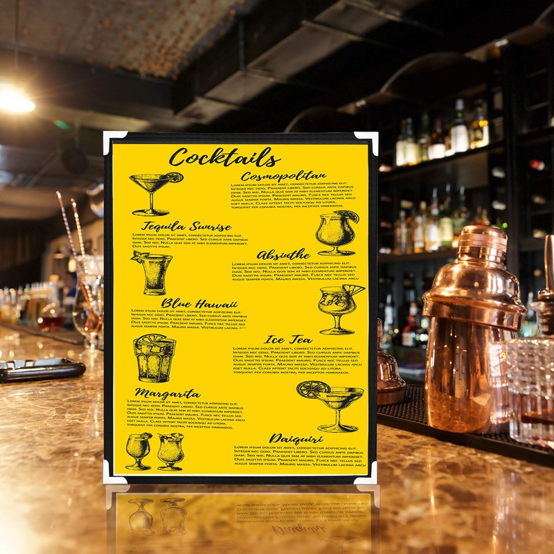 Belle Vous A5 Menu Covers (10 Pack) - Single Page