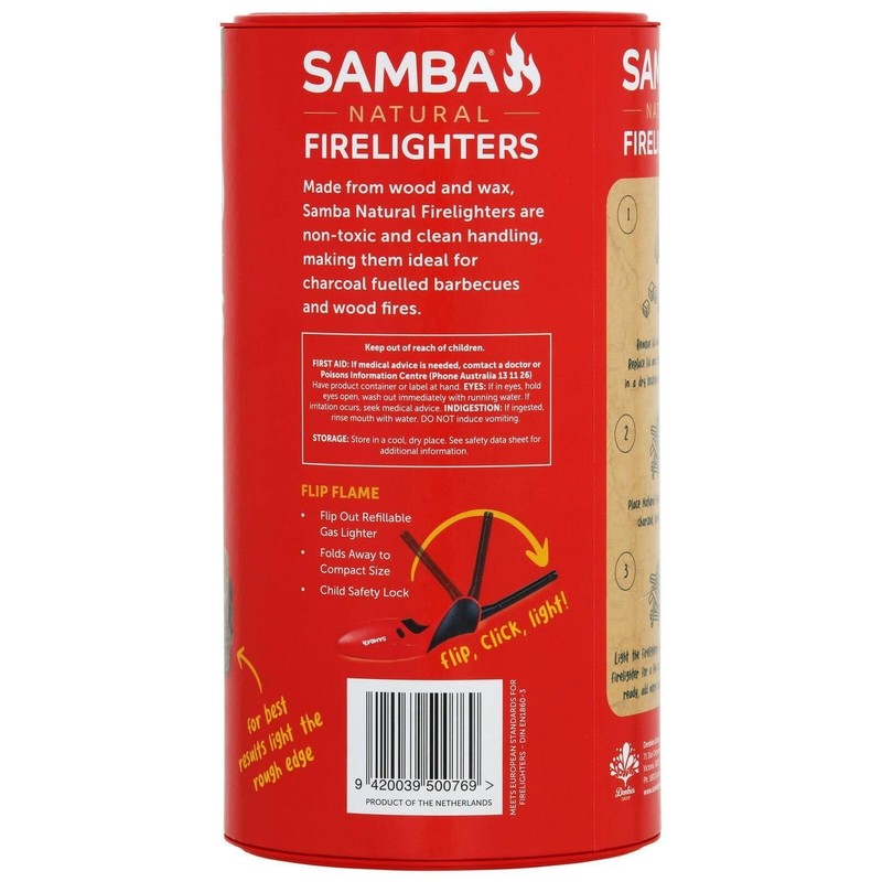100 x Natural Firelighters, 100 Cubes, Long Lasting Fire Starters