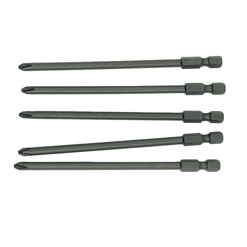5-Piece Magnetic Long Hexagonal Cross Head Screwdriver Drill Set Compatible