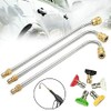 TOTMOX Pressure Lances Lance Extension, Washer Stainless Steel Extension Angled