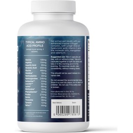 CORREXIKO Marine Collagen Supplement Tablets - 2000mg Hydrolysed Collagen Peptides per Serving with Added Hyaluronic Acid, Vitamin C & Minerals - for Hair, Skin & Nails - 120 Capsules 30 Day Supply