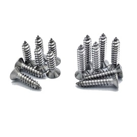 200pcs Qrity M4 Stainless Steel Self Tapping Screws Phillips Flat Head Srews DIY Woodworking Screws (100PCS M4 x 16mm, 100PCS M4 x 20mm)