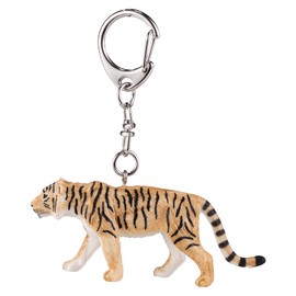 Mojo 387487 Tiger Animal Figure Keychain, Braun