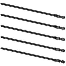 5 x Rennie Tools 157mm Long PZ2 Compatible with Makita BFR550 6843 DFR550 Autofeed Collated Drywall Screwdriver Gun Bit Heavy Duty Pozidrive 2